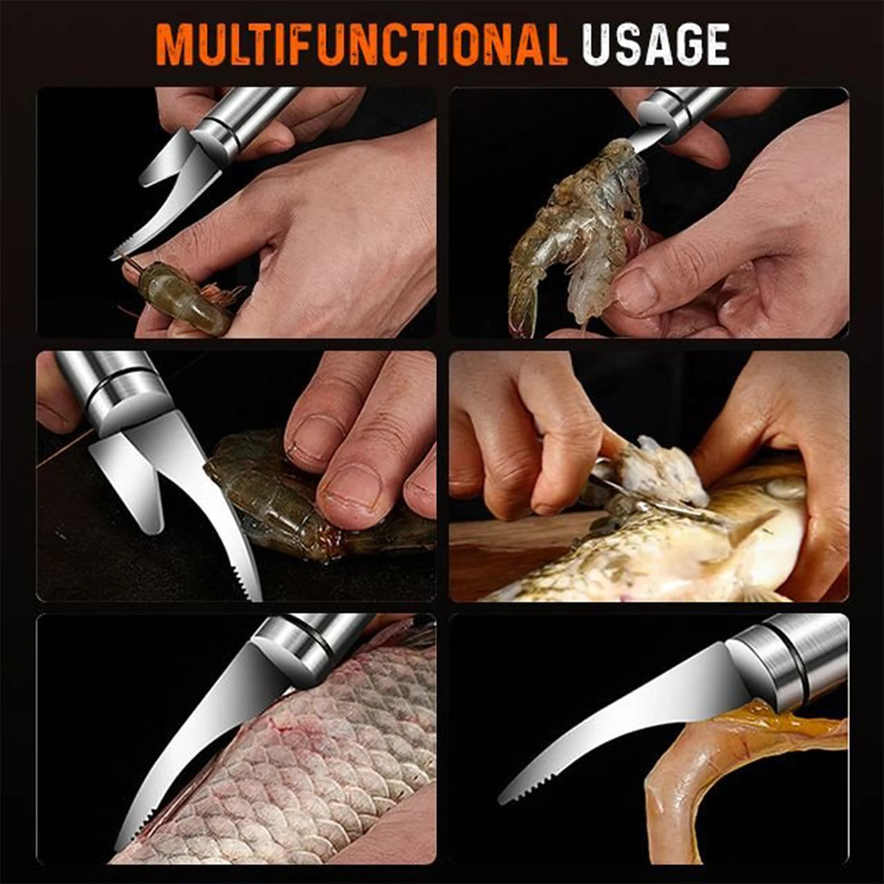 5 in 1 Shrimp & Fish Knife