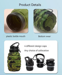 Thumbnail for Collapsible Silicone Sports Water Bottle