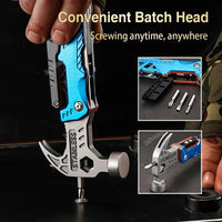 Thumbnail for 16 in 1 Adjustable Wrench Multitool Hammer