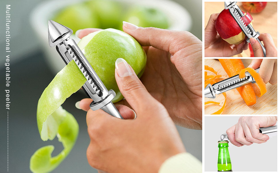 Stainless Steel Multifunctional Veggie Peeler Set