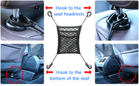 Thumbnail for 3-Layer Car Storage Net Bag Between Seats