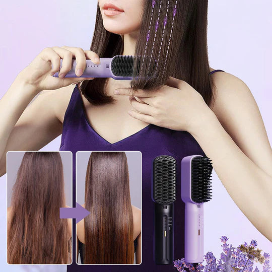 FlexiStraight - Portable Cordless mini hair straightening comb