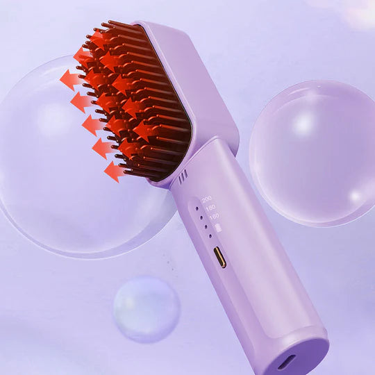 FlexiStraight - Portable Cordless mini hair straightening comb