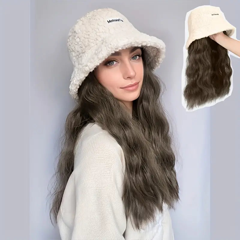 Winter Glamour Ripple Wig Hat