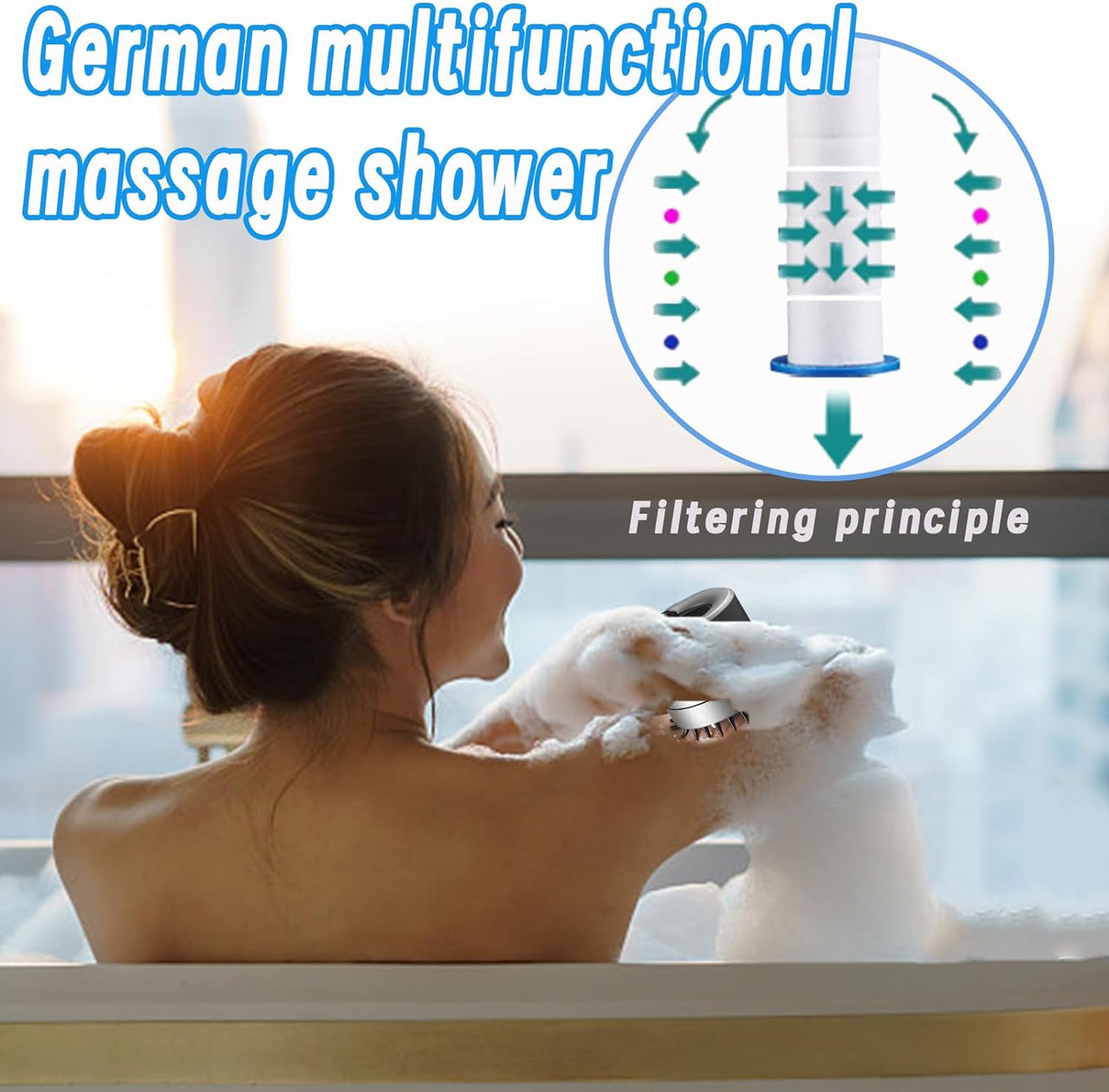 German Massage Shower Head