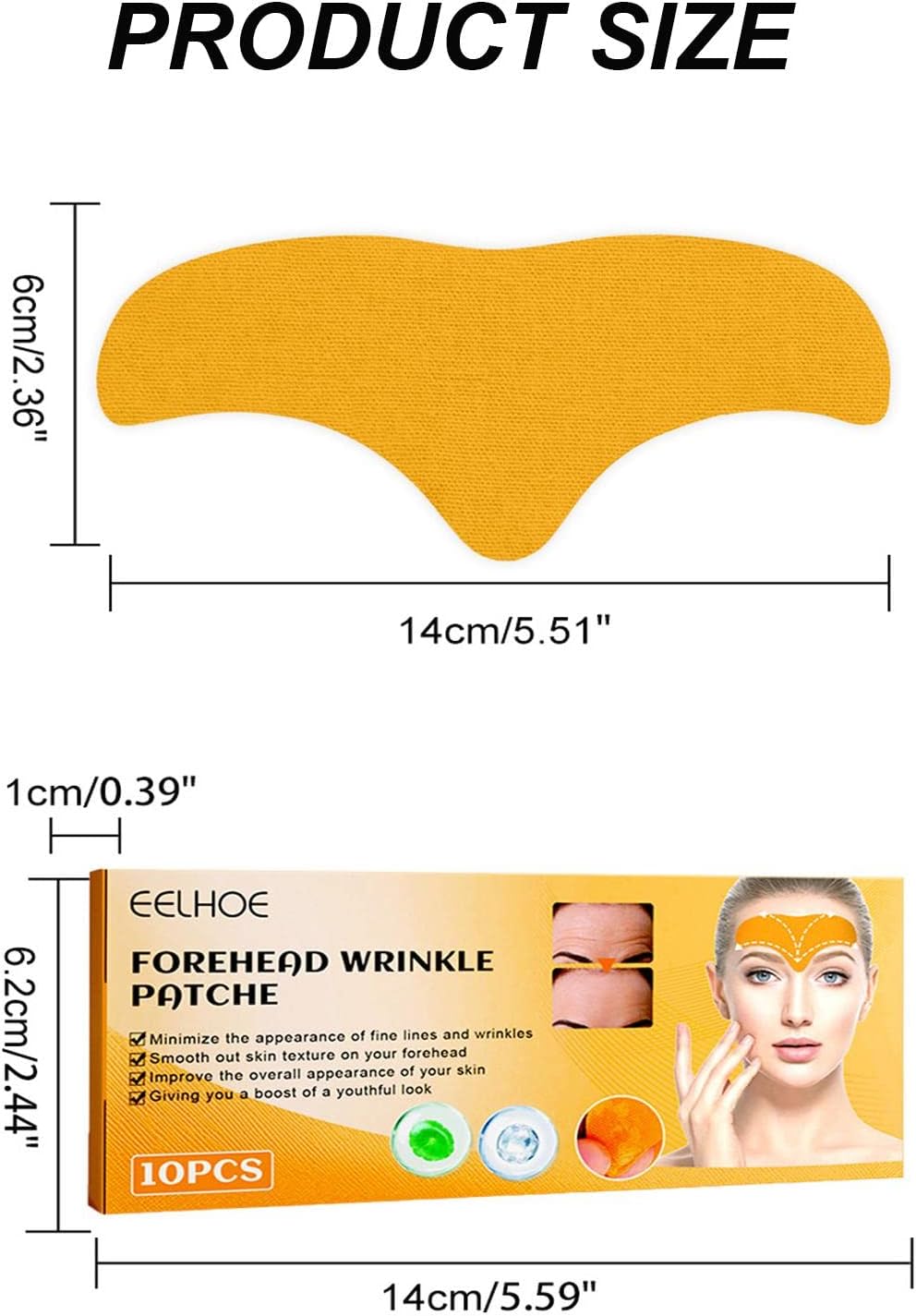 Facial Patches for Forehead Wrinkles