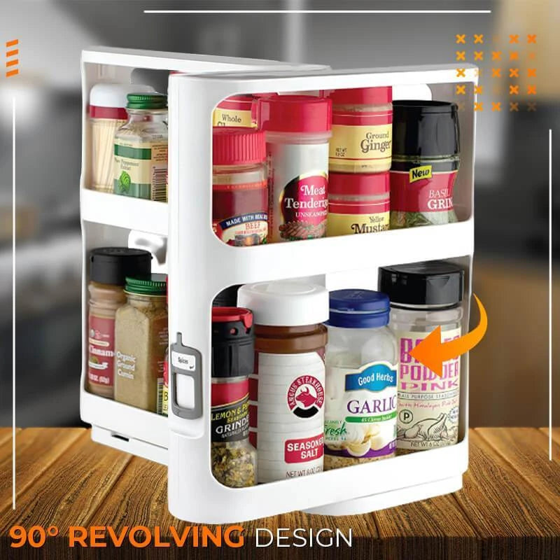 Double-Tier Rotating Spice Rack Organizer for Kitchen🔥 The Last Day 30% OFF 🔥