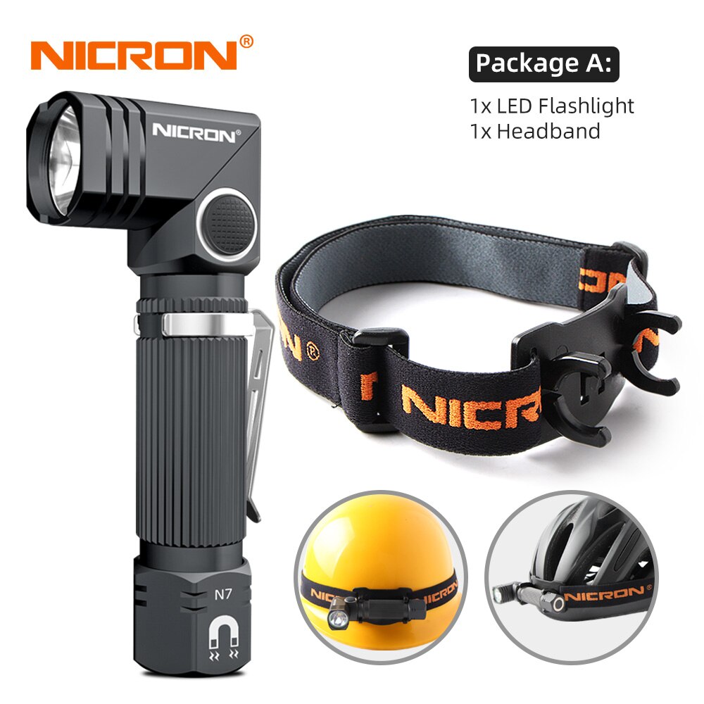 NICRON Outdoor 90 Degree Dual Fuel Flashlight