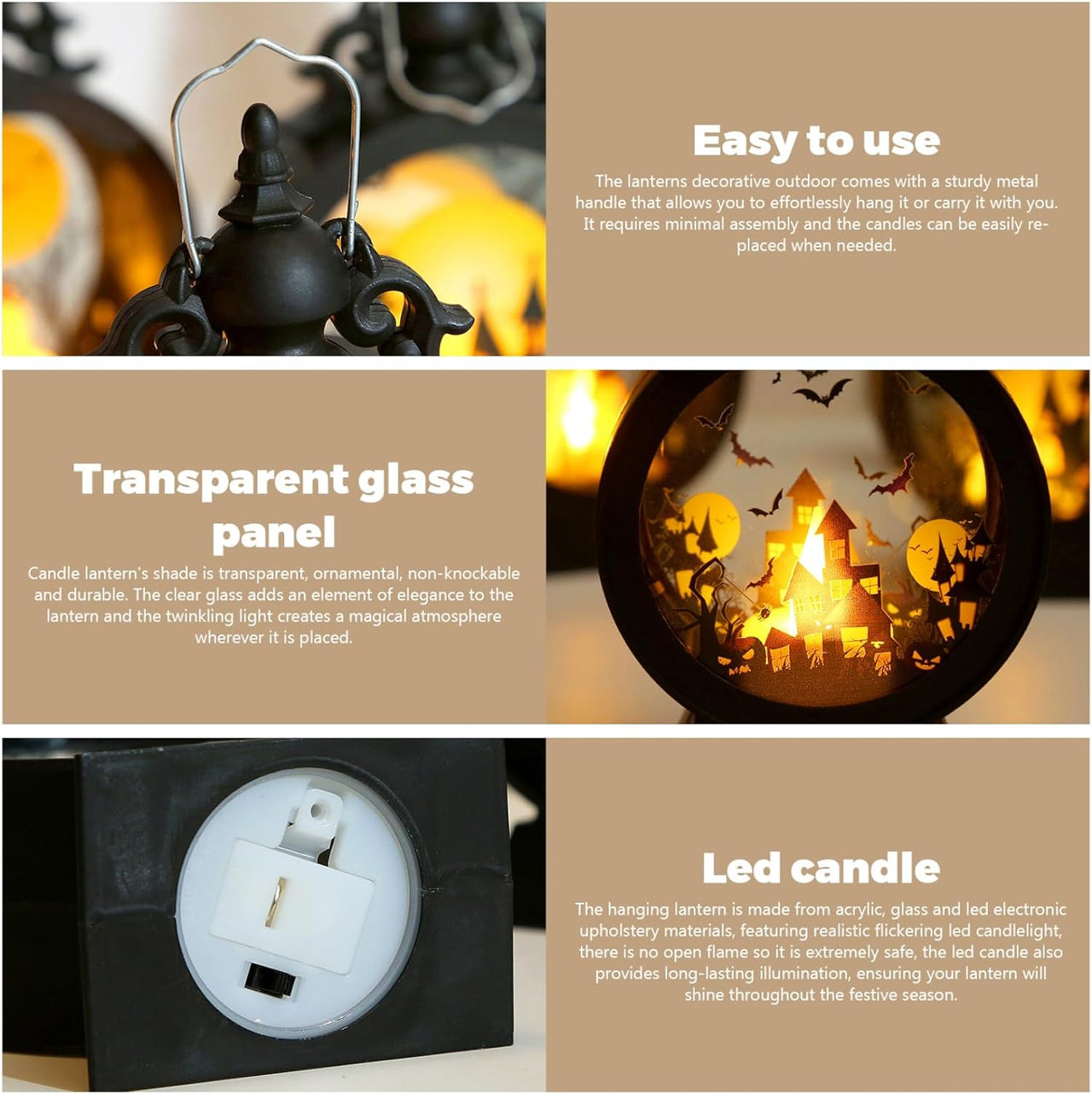 🔥Celebrate Halloween with special a 60% discount🔥Vintage Halloween LED Candle Lanterns