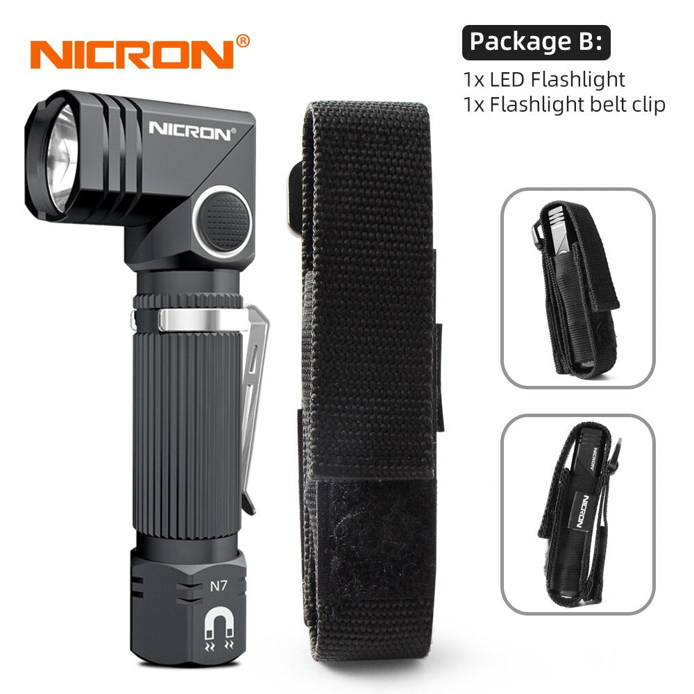 NICRON Outdoor 90 Degree Dual Fuel Flashlight