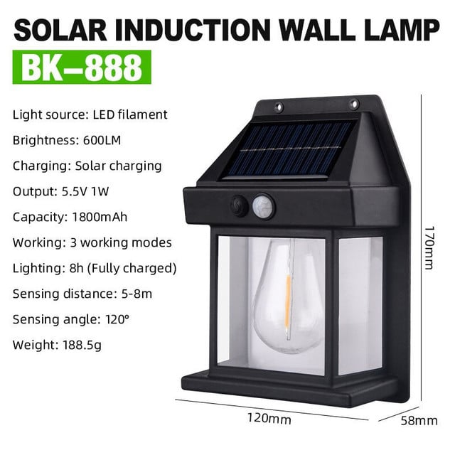 2024 New Outdoor Solar Wall Lamp