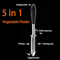 Thumbnail for Stainless Steel Multifunctional Veggie Peeler Set