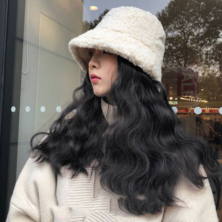 Winter Glamour Ripple Wig Hat