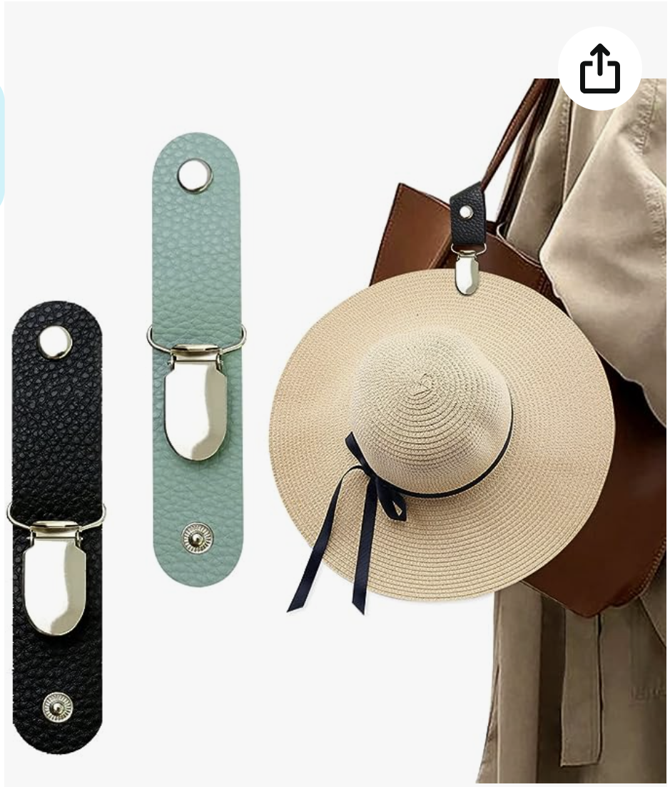 PU leather Hat Clip for Travel