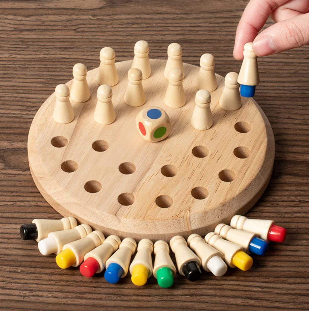 Multicolor Memory Chess Board Game