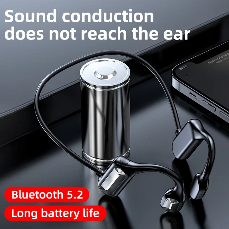 Bone Conduction Headphones – Waterproof Bluetooth Wireless Headset🎧