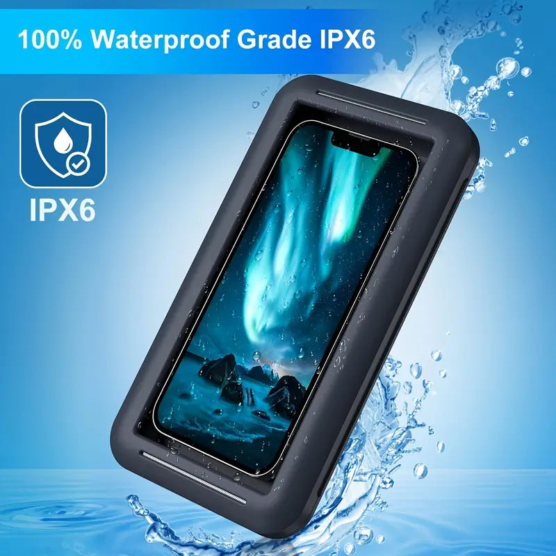 480° Rotation Waterproof Phone Holder for Bathroom and Kitchen