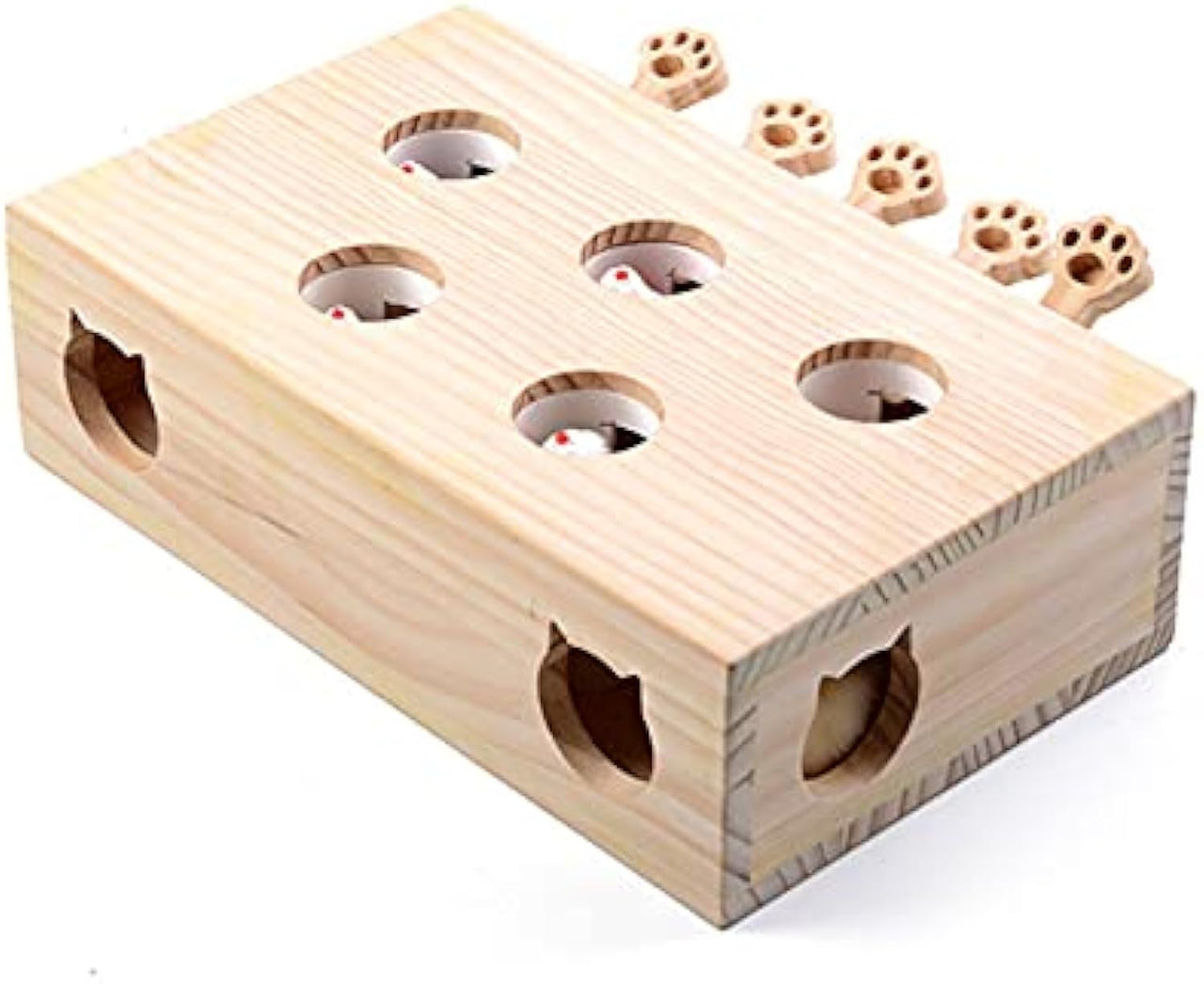 🔥The Last Day 36% OFF🔥 Cat Interactive Wooden Toys Whack