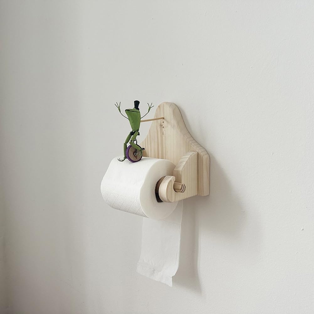 Frog Bike Toilet Paper Holder