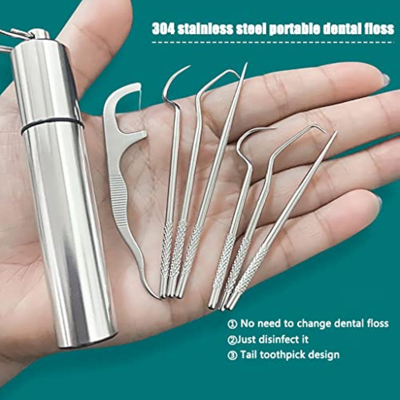 Stainless Steel Toothpicks 7 Pcs