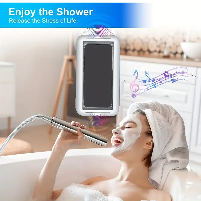 480° Rotation Waterproof Phone Holder for Bathroom and Kitchen