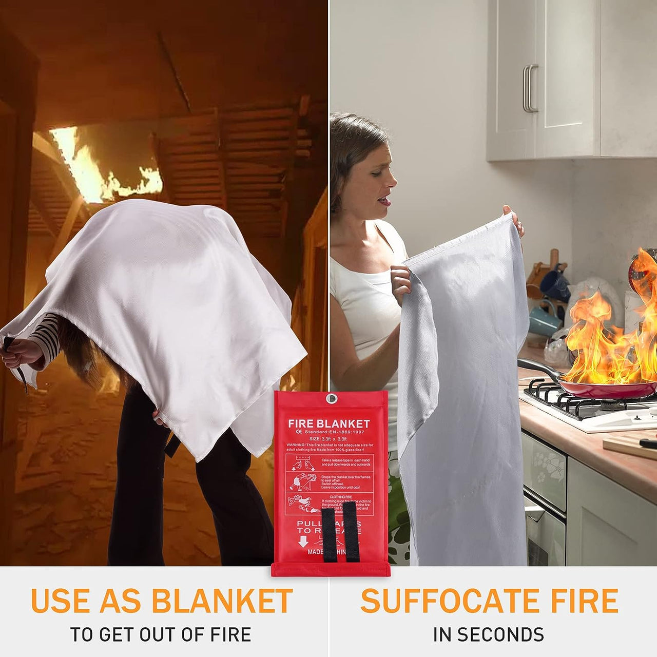 🔥LAST DAY SPECIAL SALE 27% OFF 🔥Emergency Fire Blanket