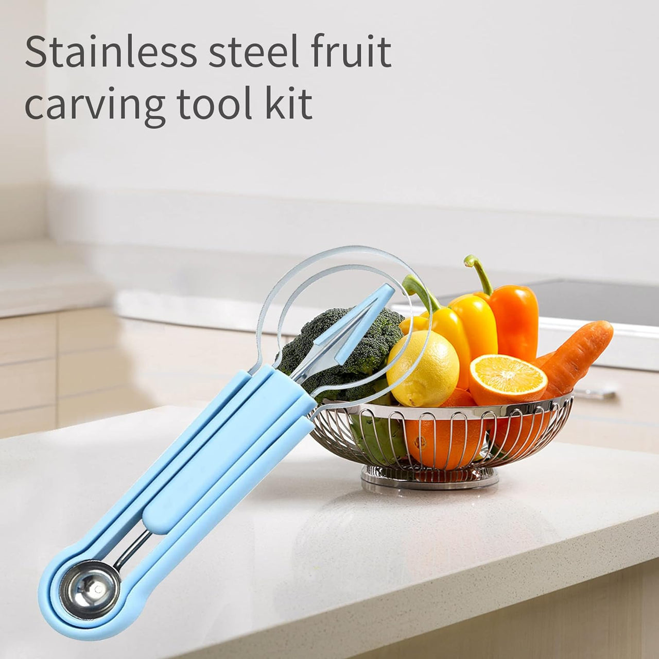 🔥LAST DAY SPECIAL SALE 60% OFF 🔥4 In 1 Stainless Steel Fruit Carving Tools Knife Kit