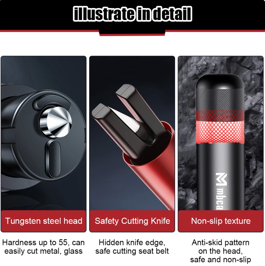🌲Early Christmas Sale - SAVE OFF 60%🎁 Car Safety Hammer Emergency