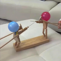 Thumbnail for Handmade Wooden Fencing Puppets 