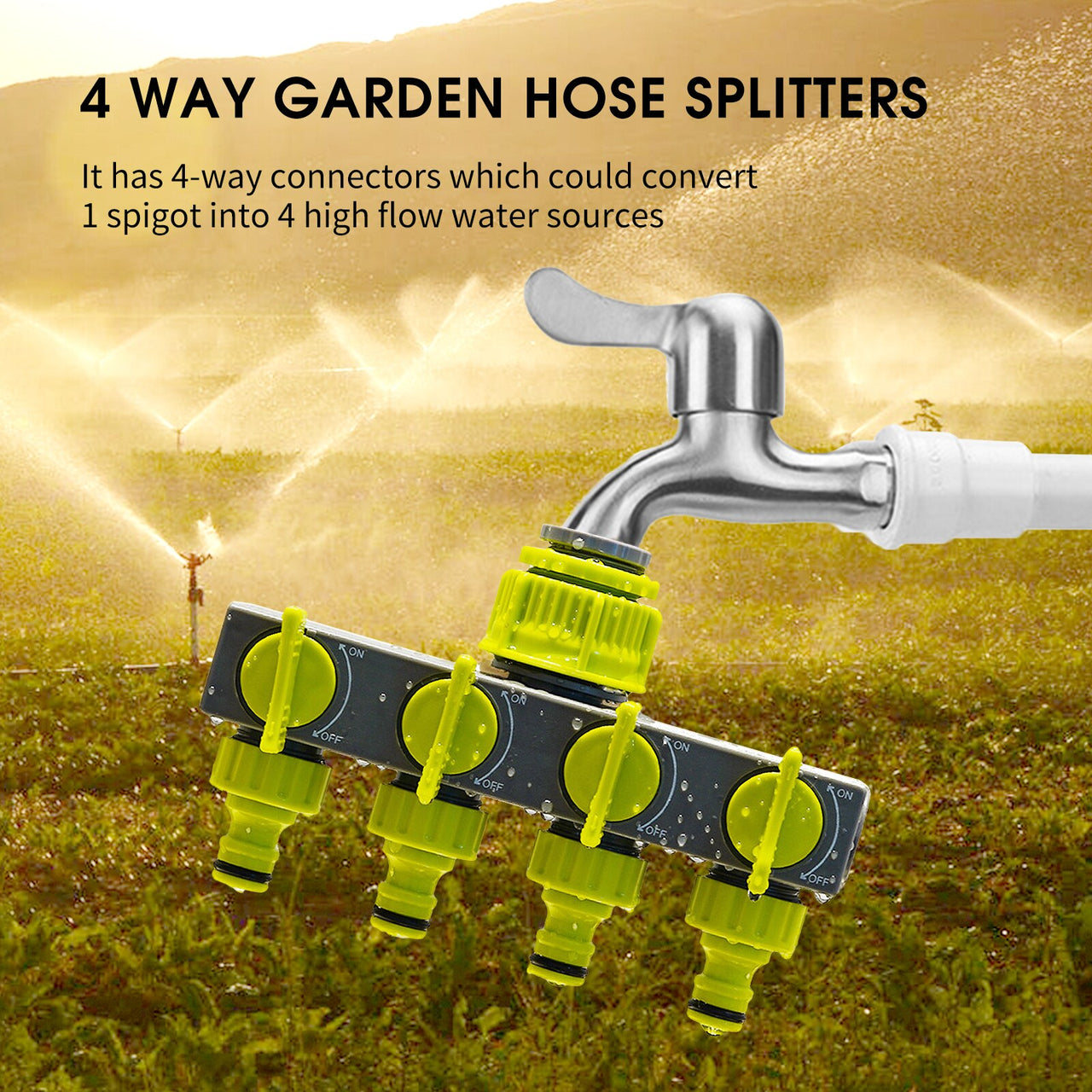 Splitter Water Pipe 4 Way