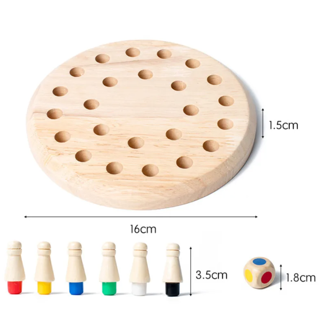 Multicolor Memory Chess Board Game