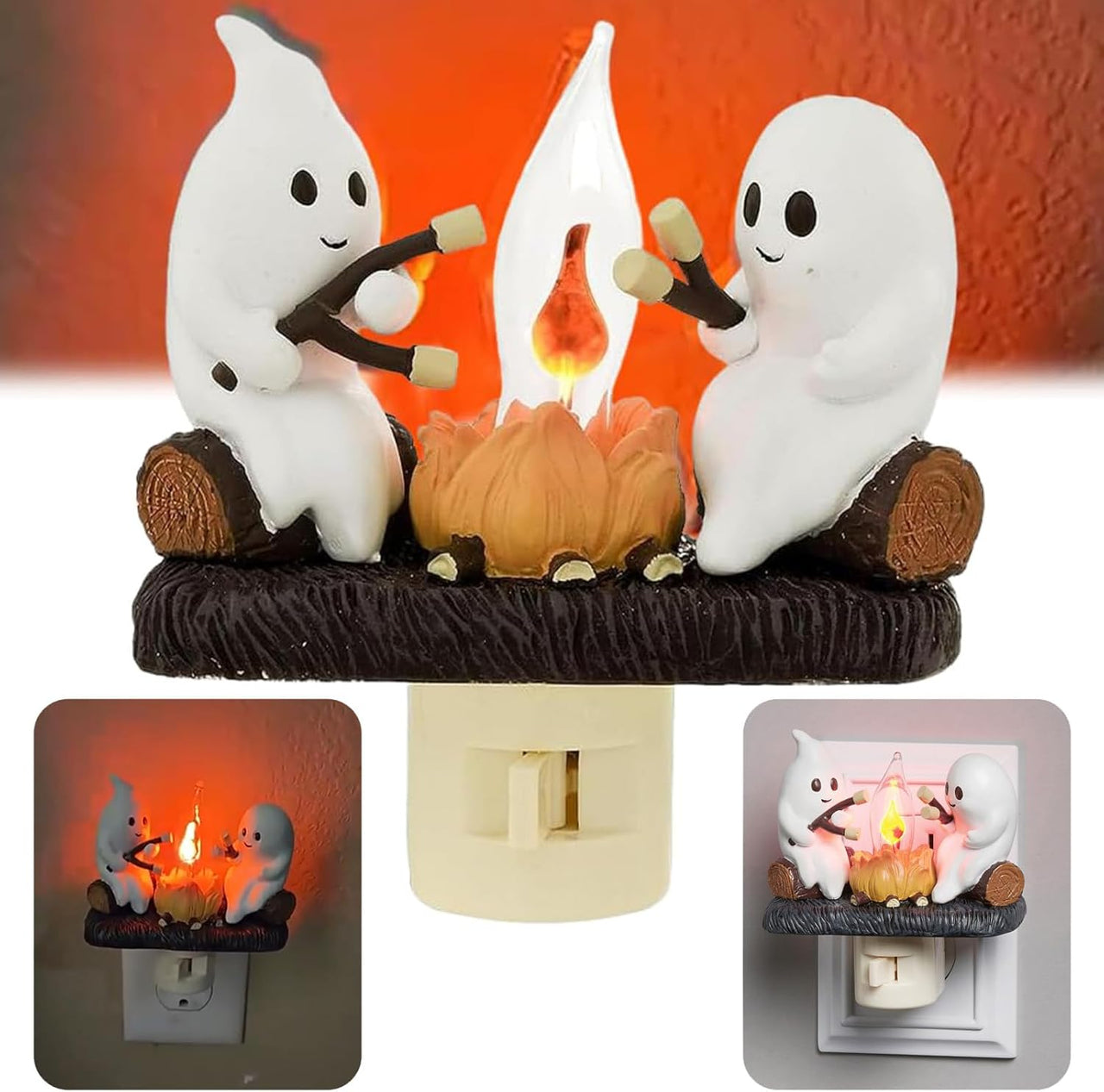 GhostGlow Campfire Nightlight