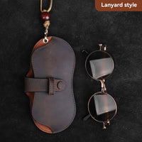 Thumbnail for Genuine Leather Eyeglasses Bag Handmade