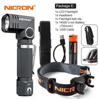 Thumbnail for NICRON Outdoor 90 Degree Dual Fuel Flashlight