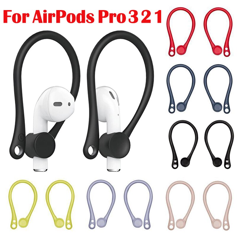 Pairs Silicone Ear Hooks for Apple AirPods 123