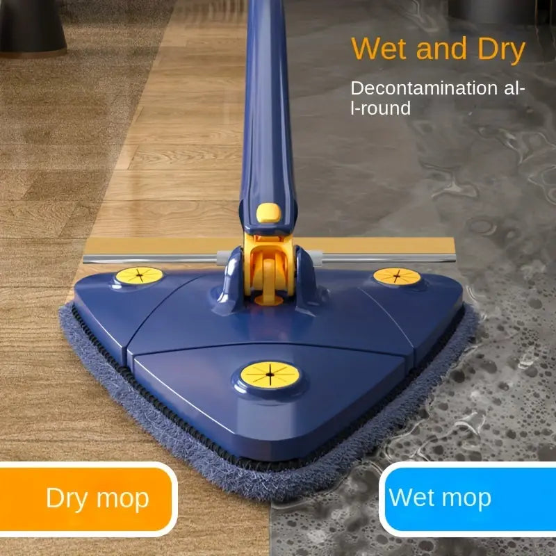 Triangle Mop 360° Rotating Microfiber Cleaning