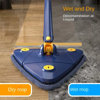 Thumbnail for Triangle Mop 360° Rotating Microfiber Cleaning