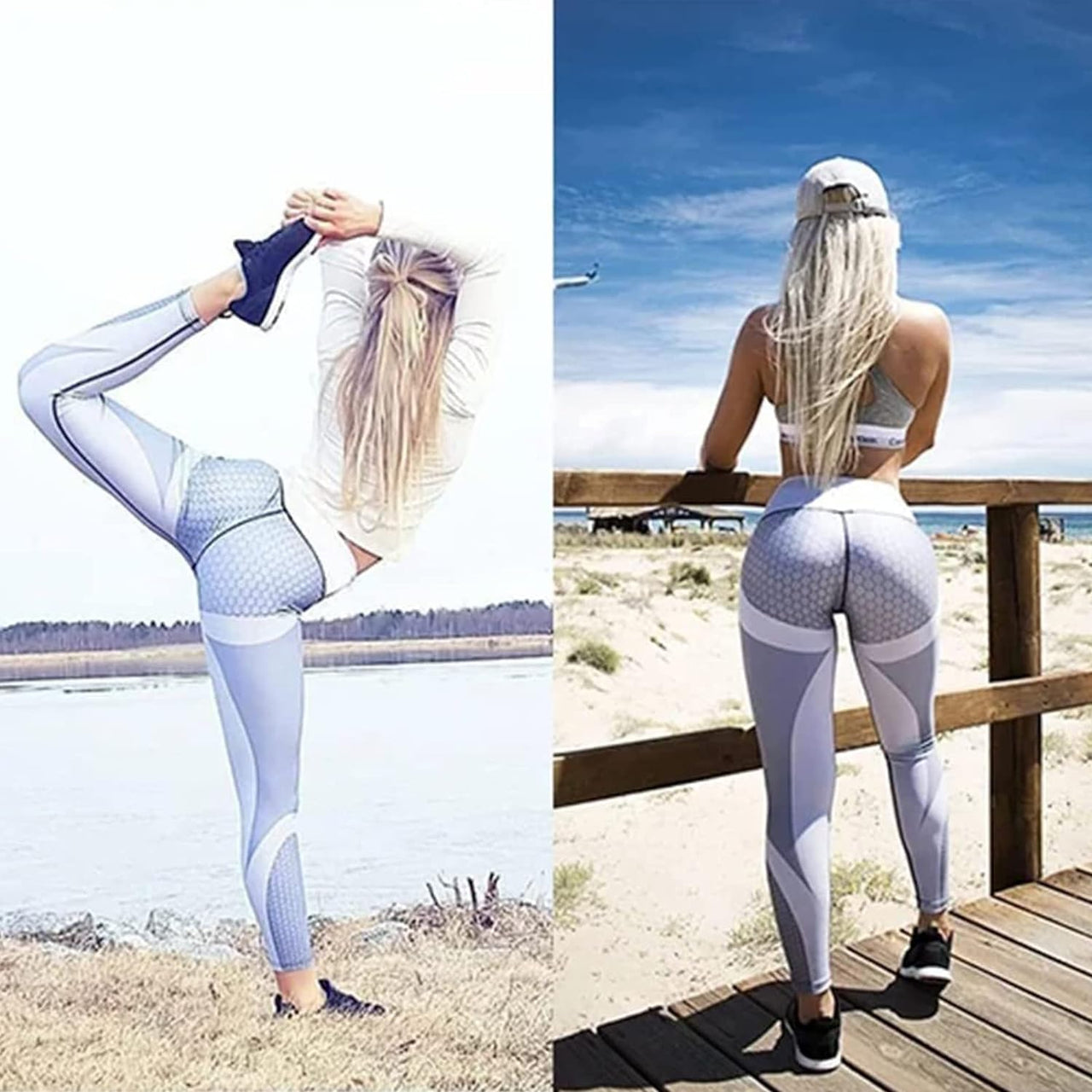 Colorblock Butt Lifting High Waist Sports Leggings