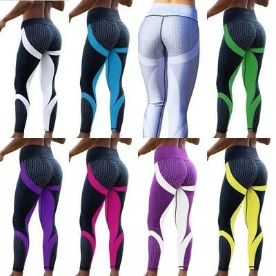 Colorblock Butt Lifting High Waist Sports Leggings