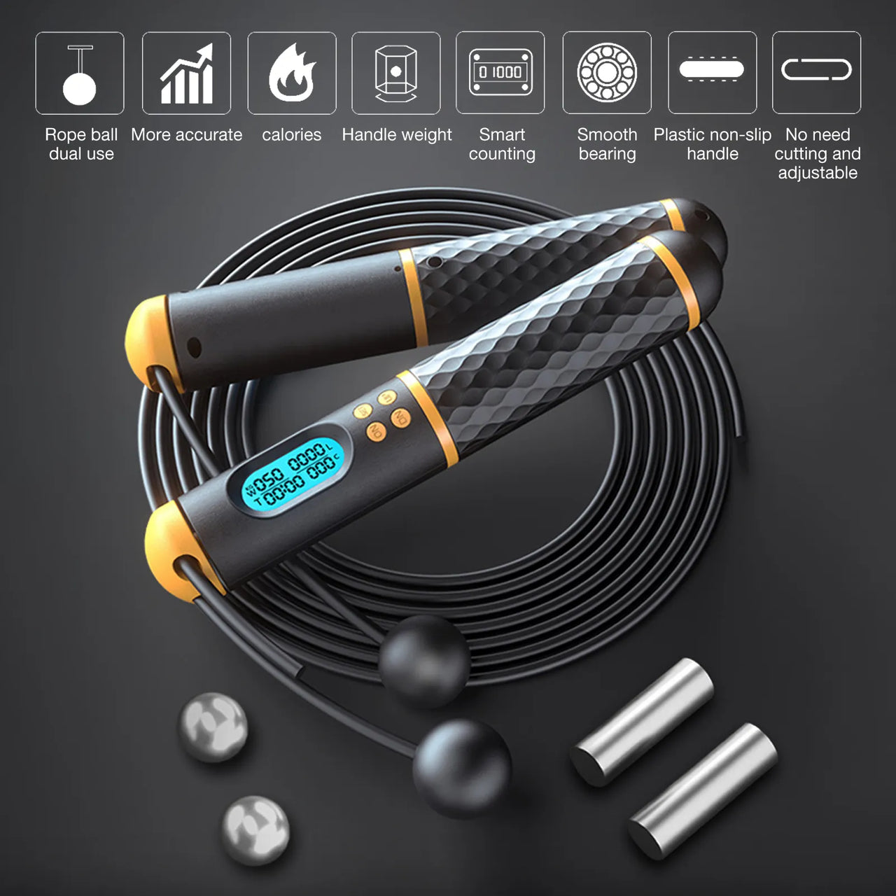 Digicord™ Skipping Rope With Digital Counter with Calorie Count🔥Last Day Special Sale 51% OFF🔥
