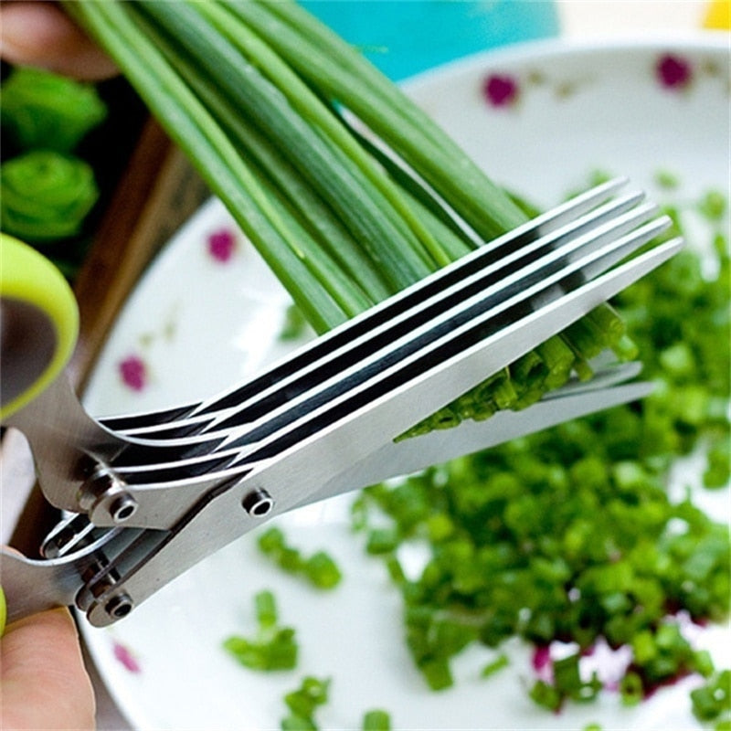 5 Leaf Kitchen Salad Scissors