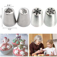 Thumbnail for Luxdessert Piping Pastry Stencils Set Of 4