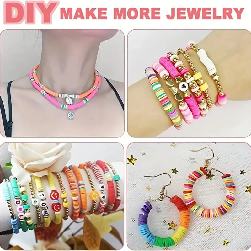 🌲 Early Christmas Sale 🎁Clay Beads Bracelet Making Kit
