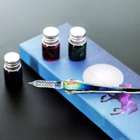 Thumbnail for CrystalDip™ - Handmade Crystal Calligraphy Pencil & Colors Set