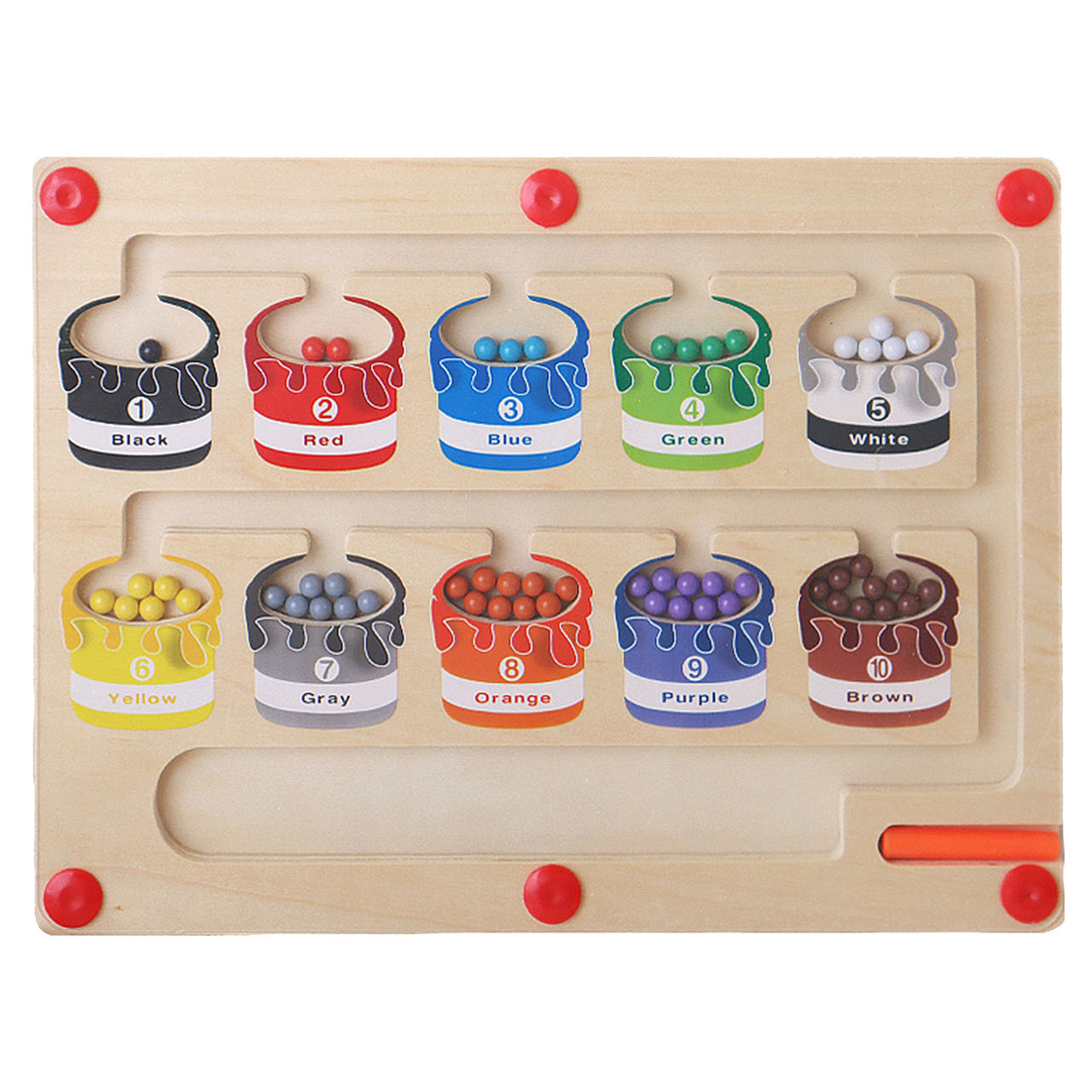🔥LAST DAY 51% OFF 🔥Magnetic Color and Number Maze Learning Education Toys