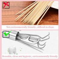 Thumbnail for Portable Stainless Steel Toothpick Oral Cleaning Kit