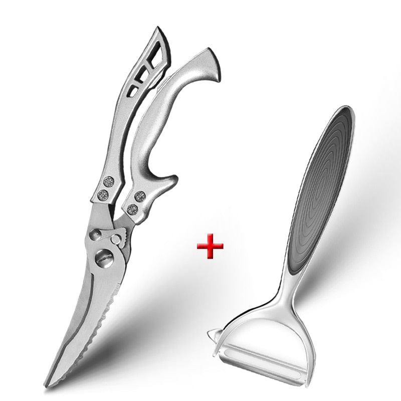 ALL IN 1 STAINLESS KITCHEN SCISSORS 2