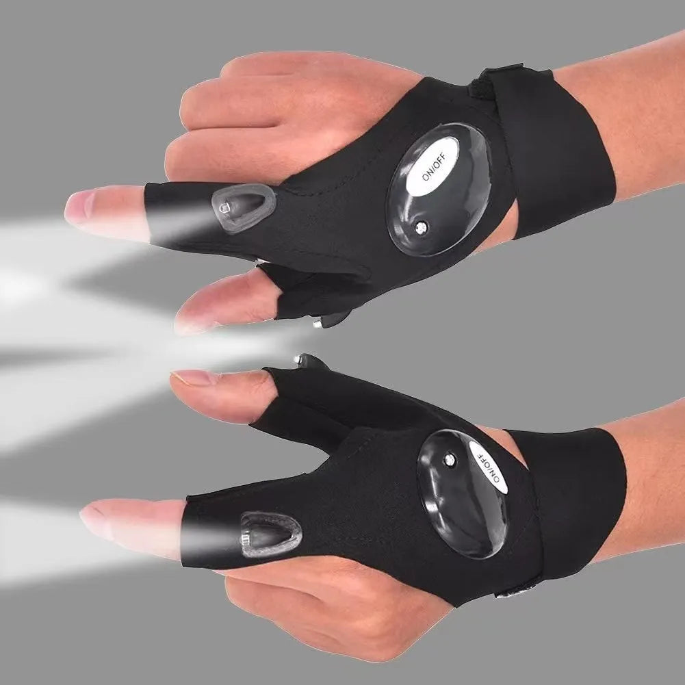 LED Flashlight Waterproof Gloves