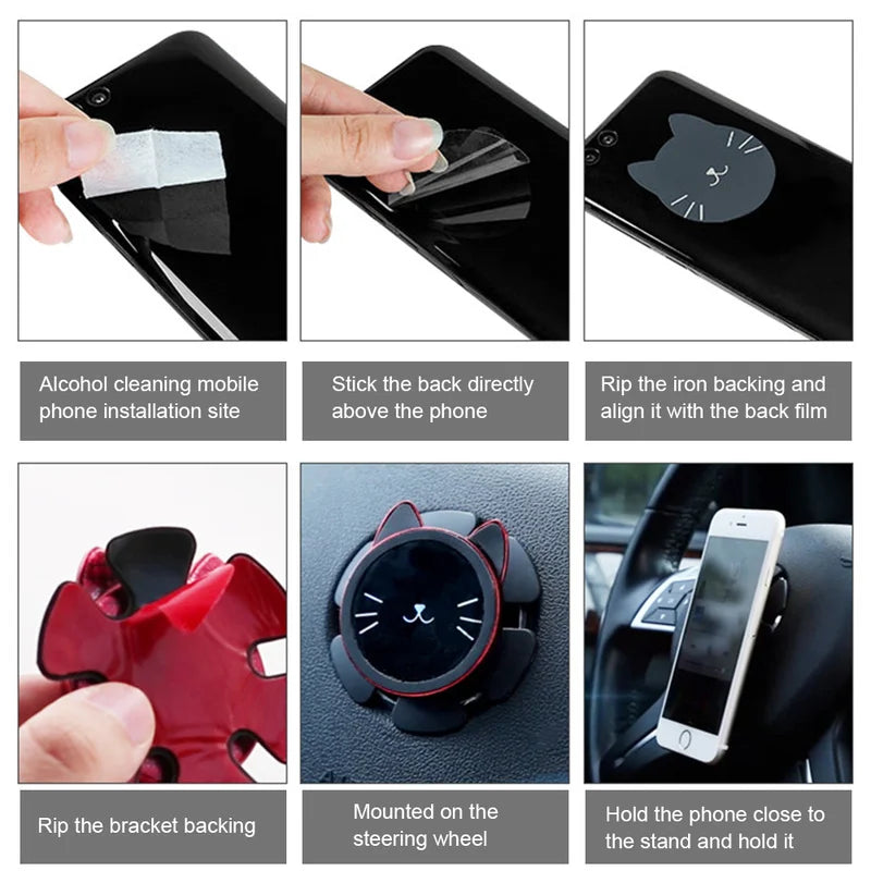 CatGrip 360° Steering Wheel Phone Holder