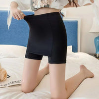 Thumbnail for Double-layer Front CrotchIce Silk Safety Shorts
